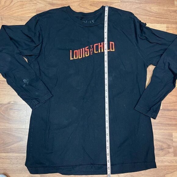 Louis The Child Mens Black Cotton Crew Neck Graphic Long Sleeve T-Shirt Large - Picture 5 of 7